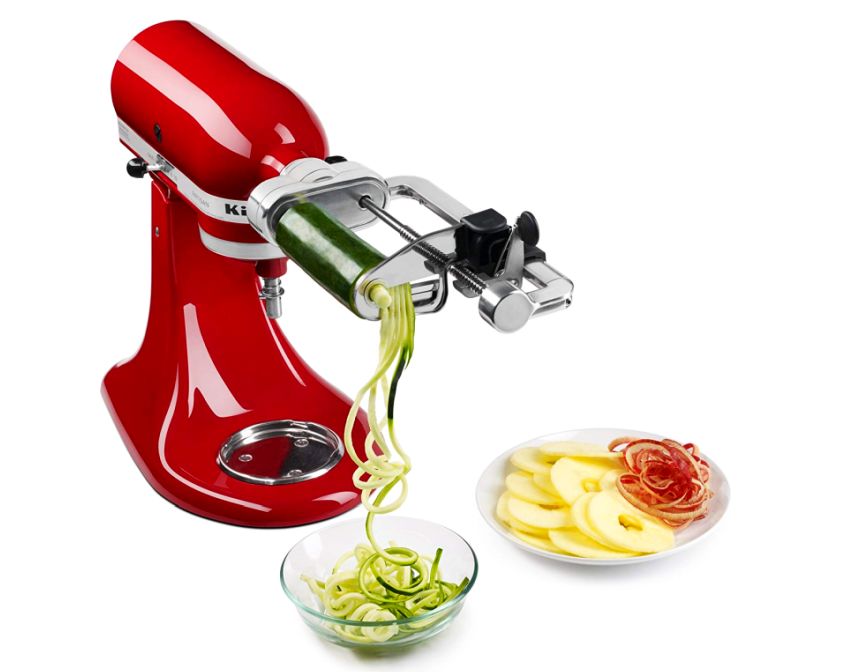 Spiralizer Kitchenaid з шкіркою, ядром та шматочком