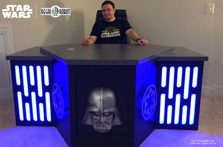 REGAL Robot Custom-Builds Imperial-Themed Desk для фаната «Звездных войн»